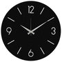 Wallity Reloj de Pared Decorativo de Metal Negro
